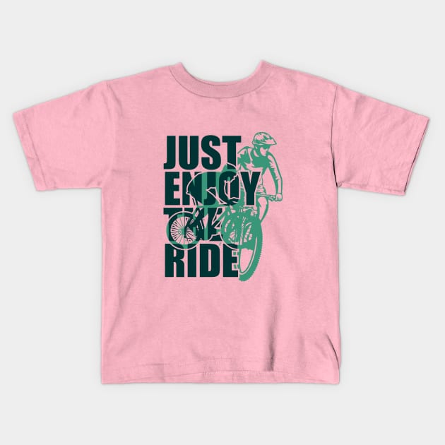 Bike Life Just Enjoy the Ride Kids T-Shirt by EdSan Designs